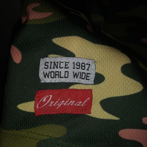 CAMO Button Up Jersey SAVAGE Shirt - Picture 5 of 5